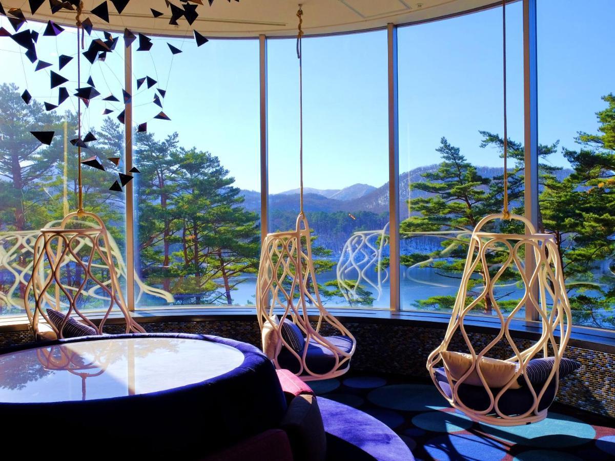 Urabandai Lake Resort Geihinkan Nekoma Rikyu Kitashiobara Buitenkant foto
