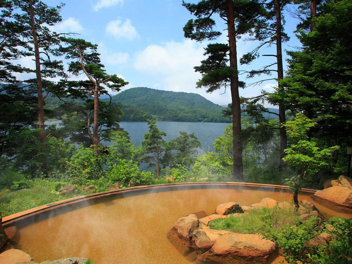 Urabandai Lake Resort Geihinkan Nekoma Rikyu Kitashiobara Buitenkant foto